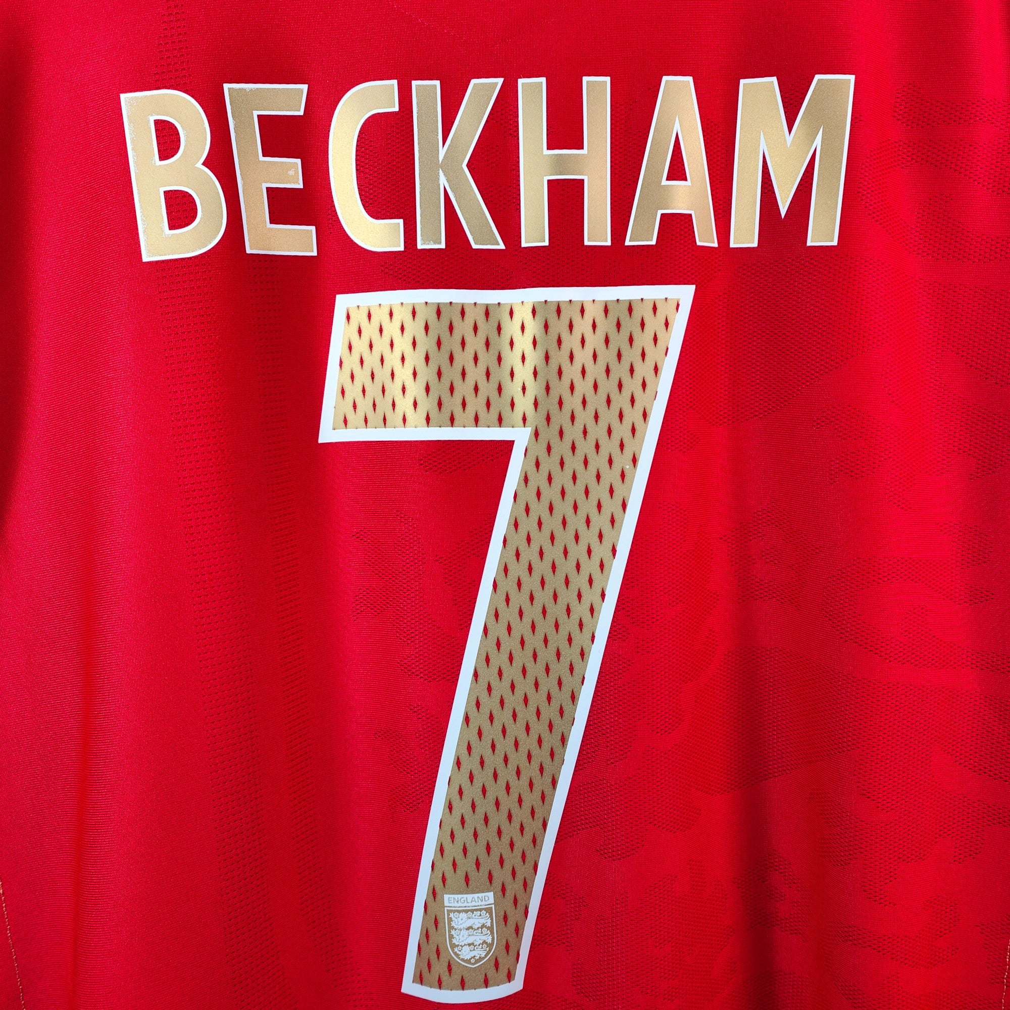 2006-08 England Away Shirt Beckham 