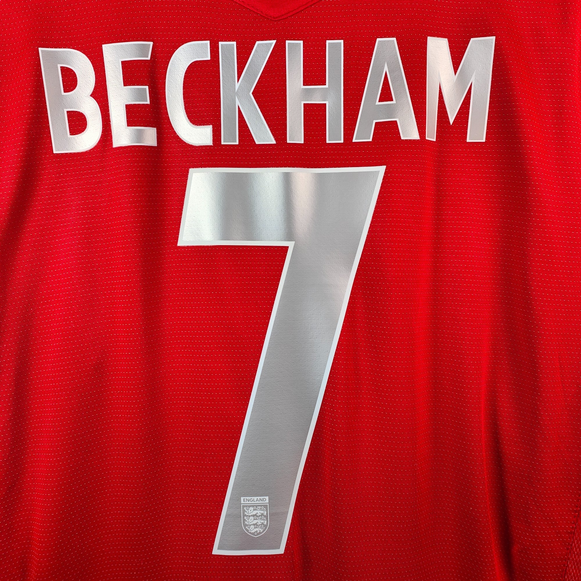 2004-06 England Away Shirt Beckham 