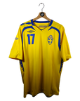 2007-09 Sweden Home Shirt Larsson 