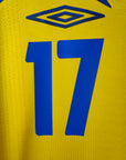 2007-09 Sweden Home Shirt Larsson 