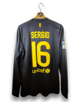 2011-12 FC Barcelona LS Away Shirt Sergio 