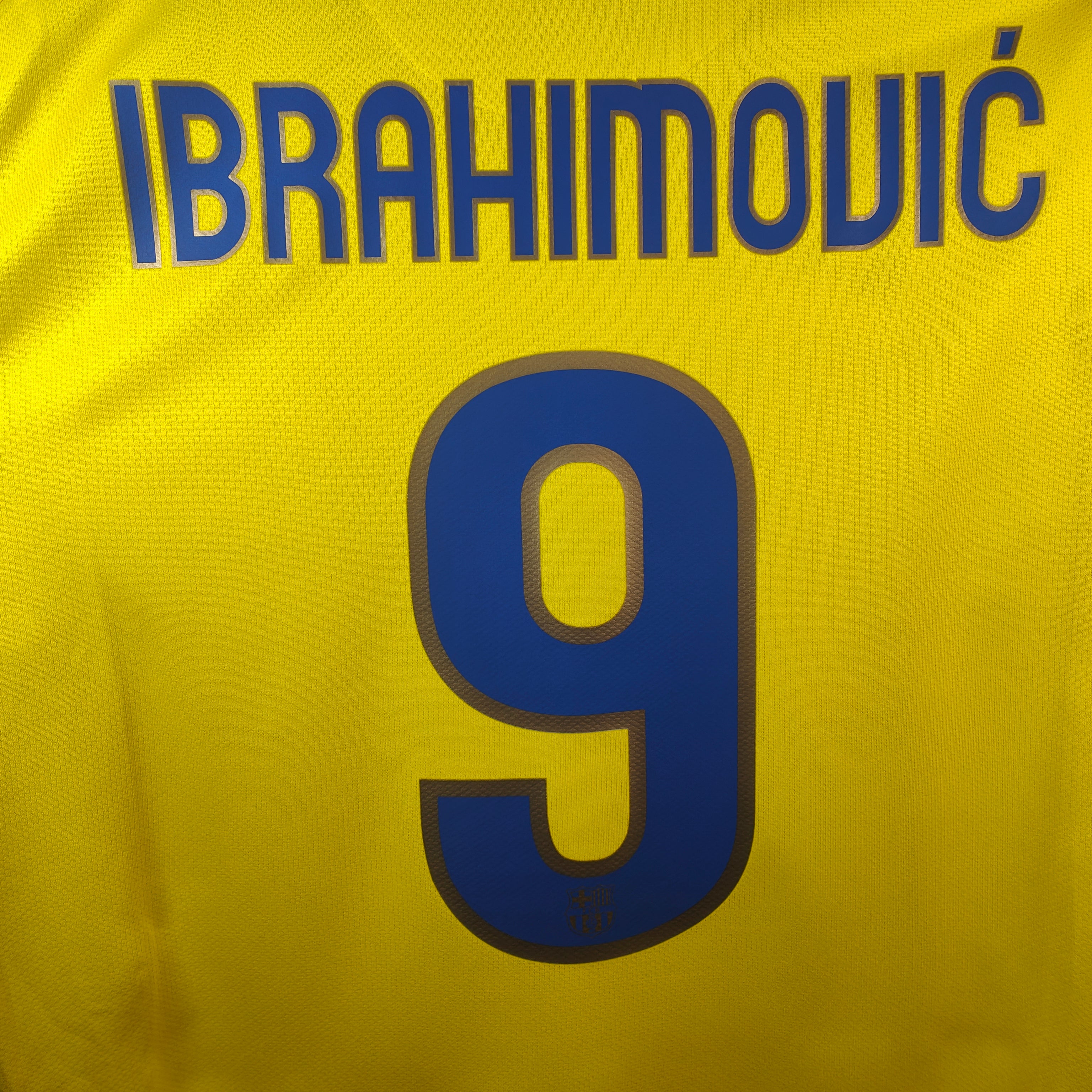2008-10 FC Barcelona Away Shirt Ibrahimovic #9 - 9.5/10 - (M
