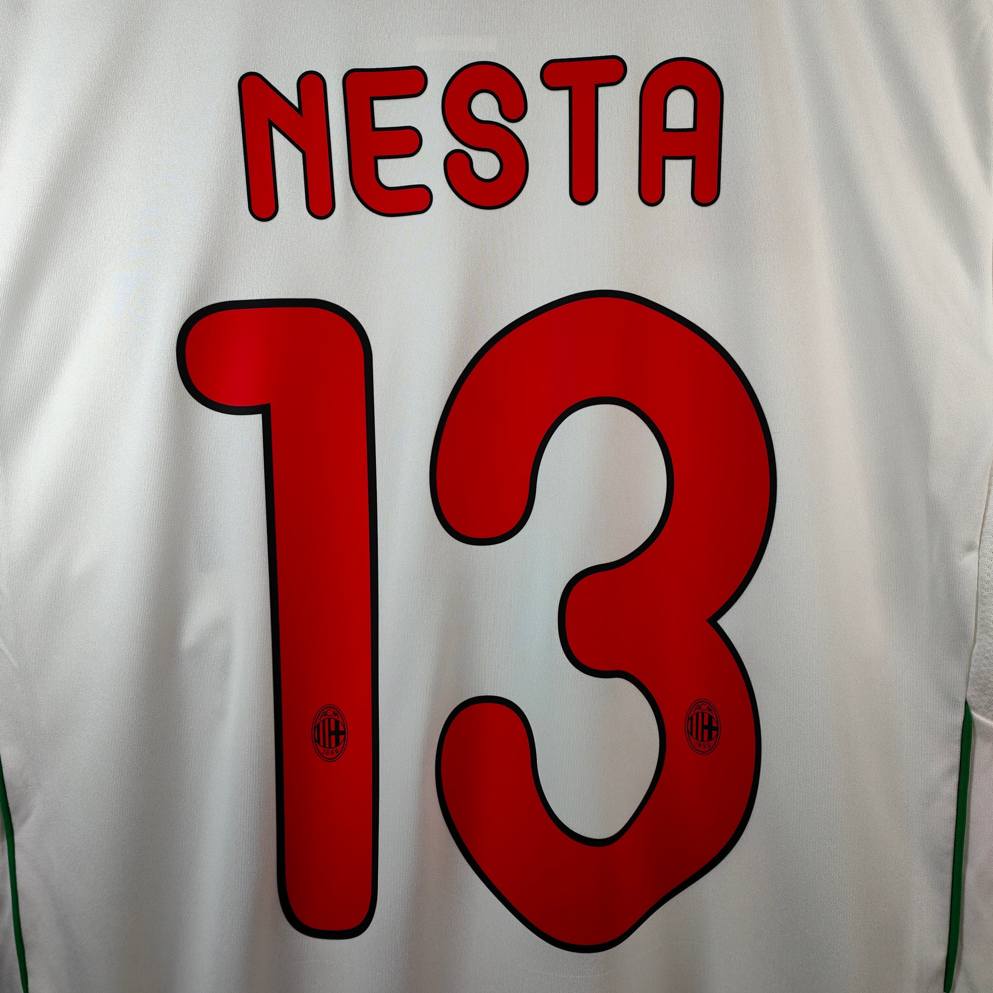 2011-12 AC Milan Away Shirt Nesta 