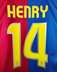 2008-09 FC Barcelona Home Shirt Henry 