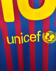 2011-12 FC Barcelona Home Shirt Messi 