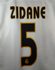 2003-04 Real Madrid Home Shirt Zidane 