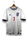 1999-01 England Home Shirt Beckham 