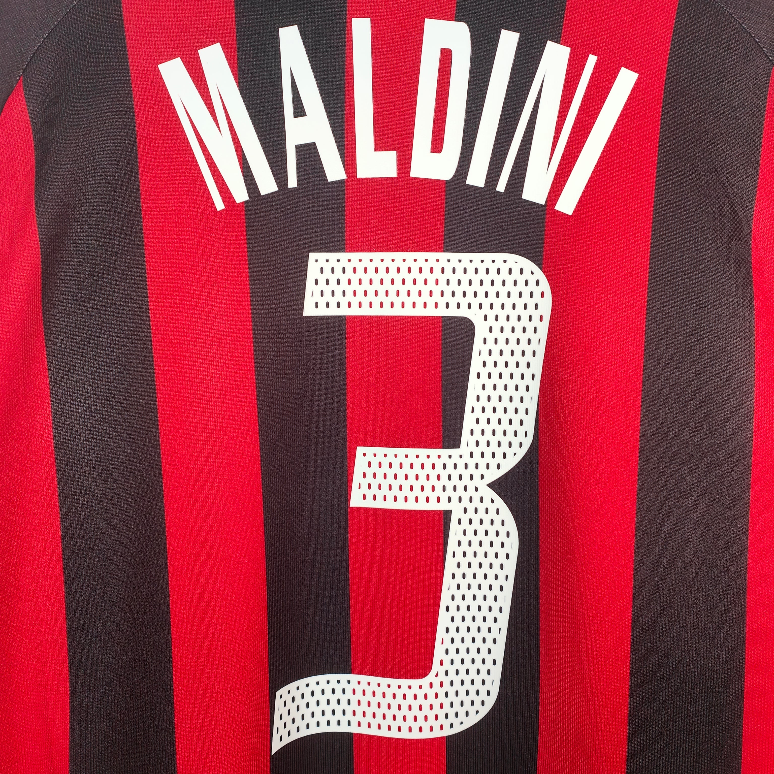 ミラン Milan home ユニフォーム 3 MALDINI 2009-10 AC MILAN Home S/S No.3 MALDINI 08-09 ACM Testimonial