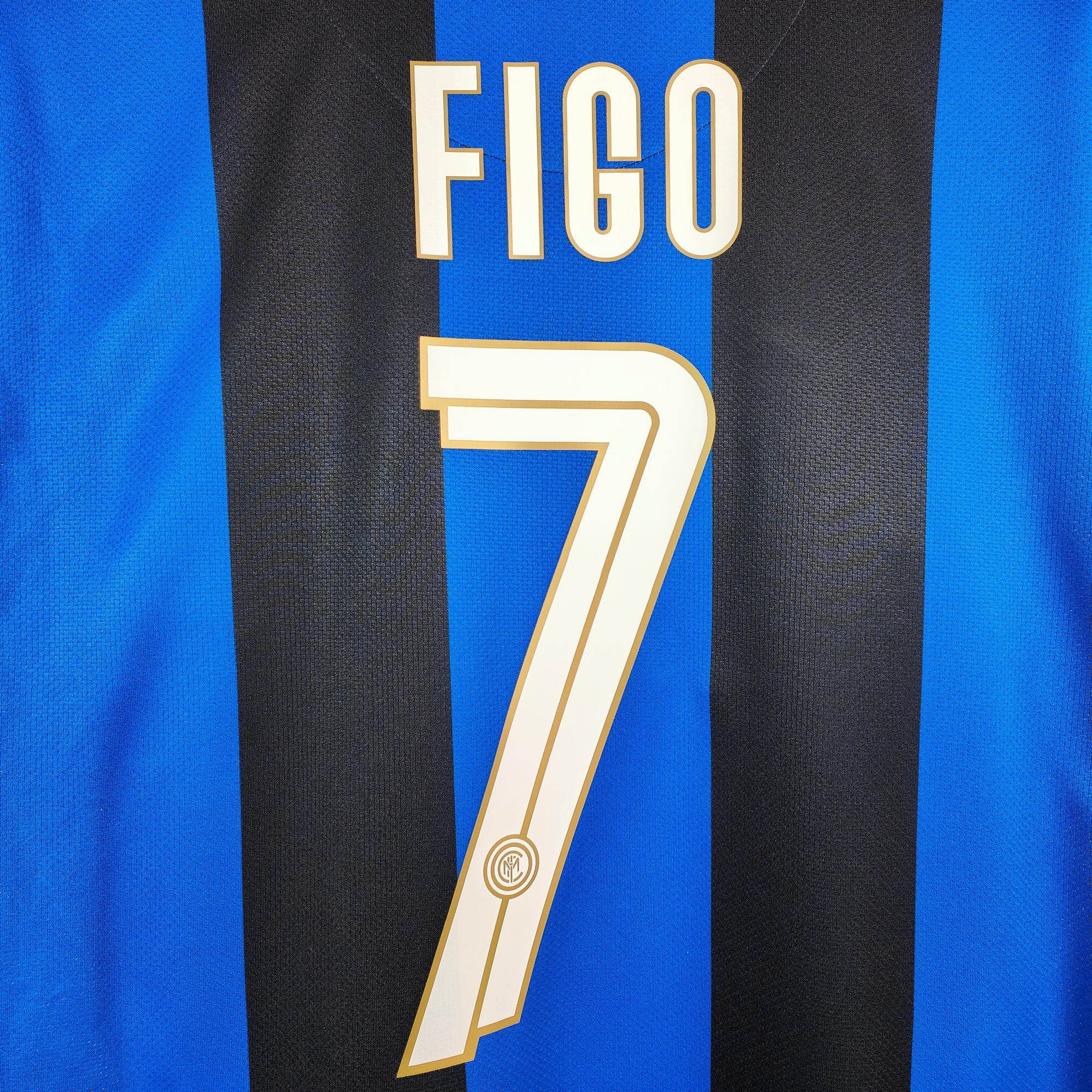 2008-09 Inter Milan Home Shirt Figo 