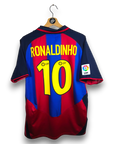 2003-04 FC Barcelona Home Shirt Ronaldinho 