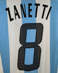 2002-04 Argentina Home Shirt Zanetti 