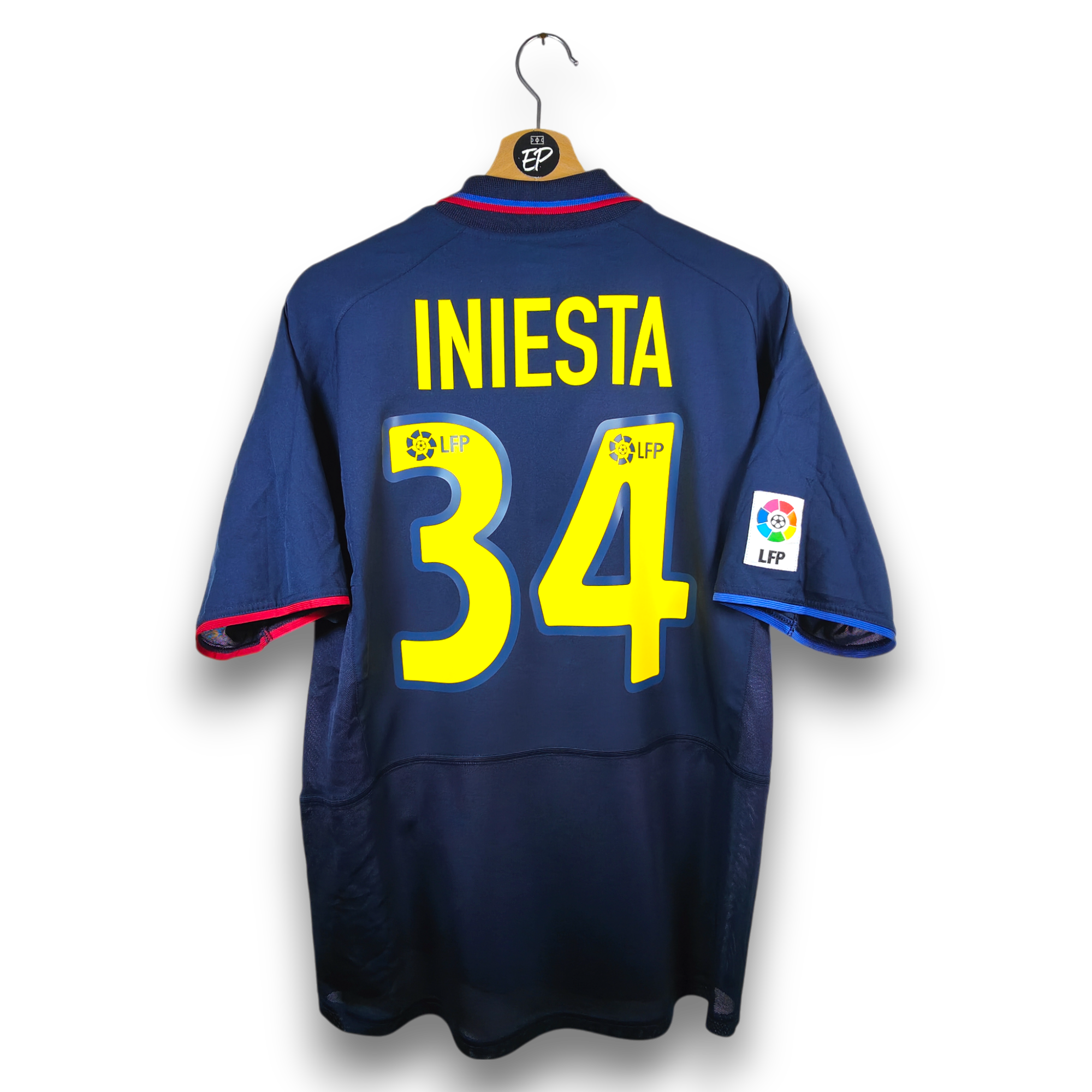 2002-03 FC Barcelona Away Shirt Iniesta 