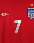 2004-06 England Away Shirt Beckham 