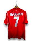 2004-06 England Away Shirt Beckham 