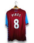 2010-11 Aston Villa Home Shirt Pires 