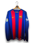 2016-17 FC Barcelona Home Shirt LS Messi 