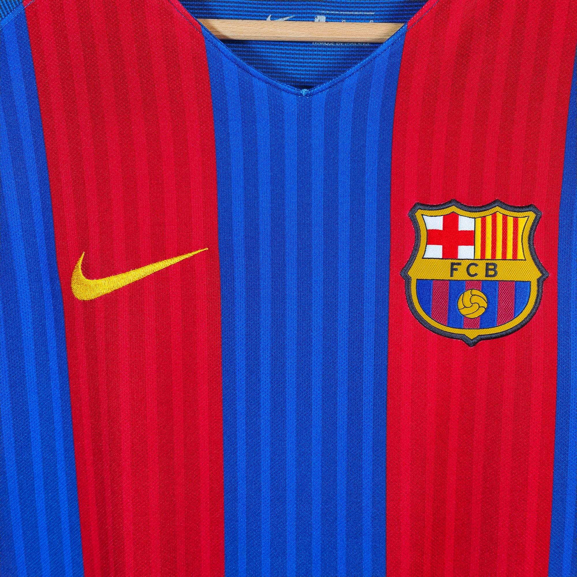 2016-17 FC Barcelona Home Shirt LS Messi 