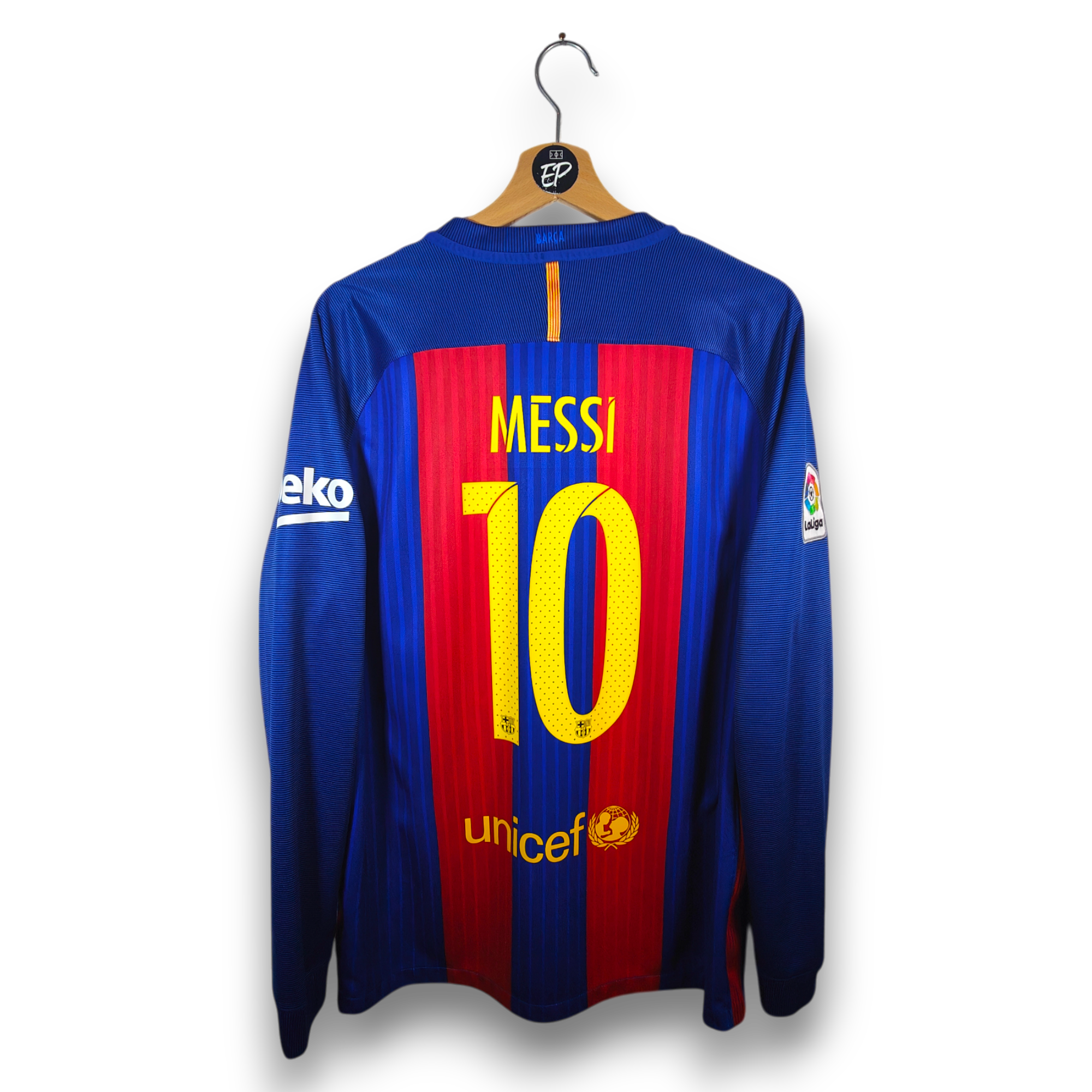 2016-17 FC Barcelona Home Shirt LS Messi 