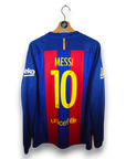 2016-17 FC Barcelona Home Shirt LS Messi 