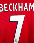 2008-10 England Away Shirt Beckham 