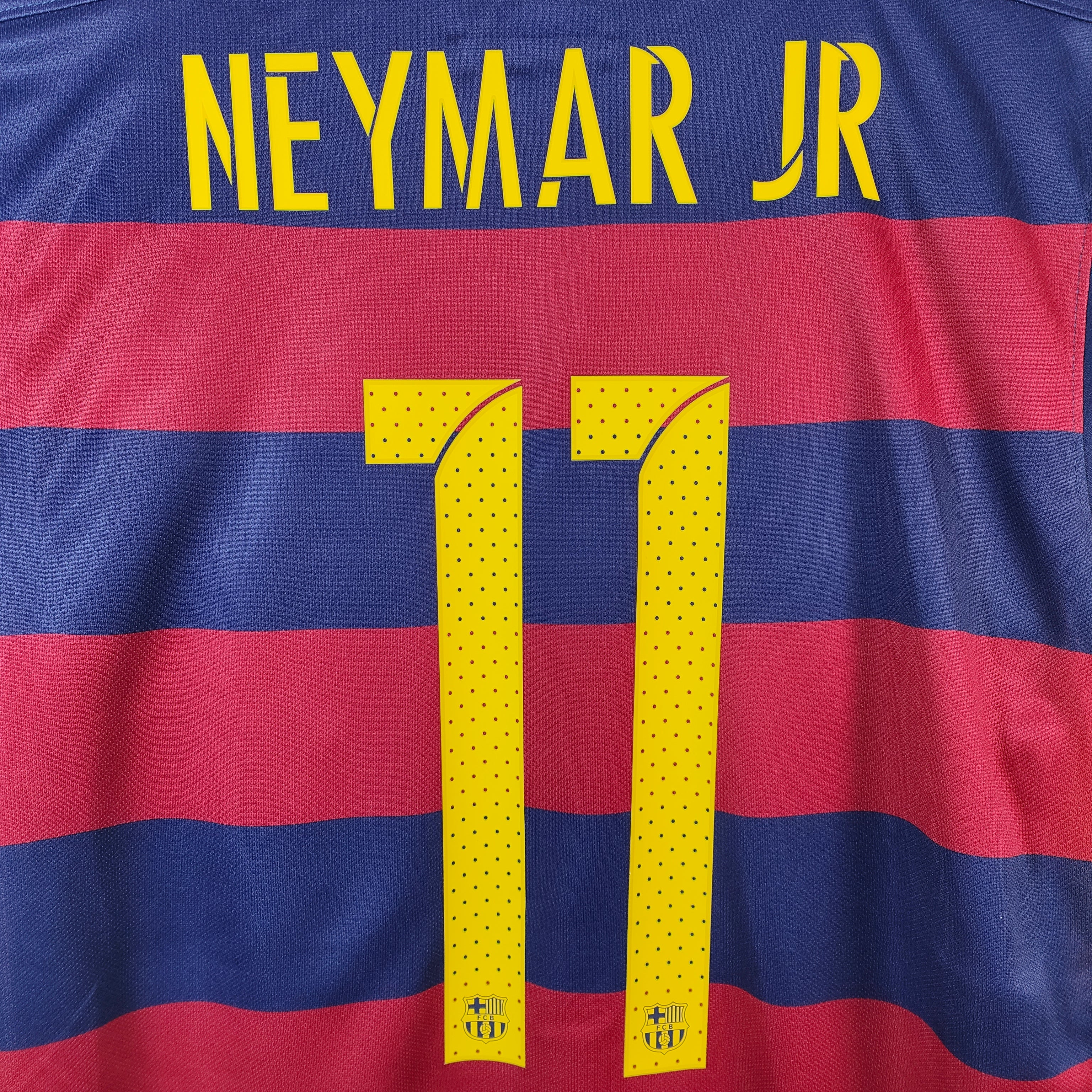 2015-16 Barcelona Home Shirt Neymar Jr #11 - 9/10 - (S)