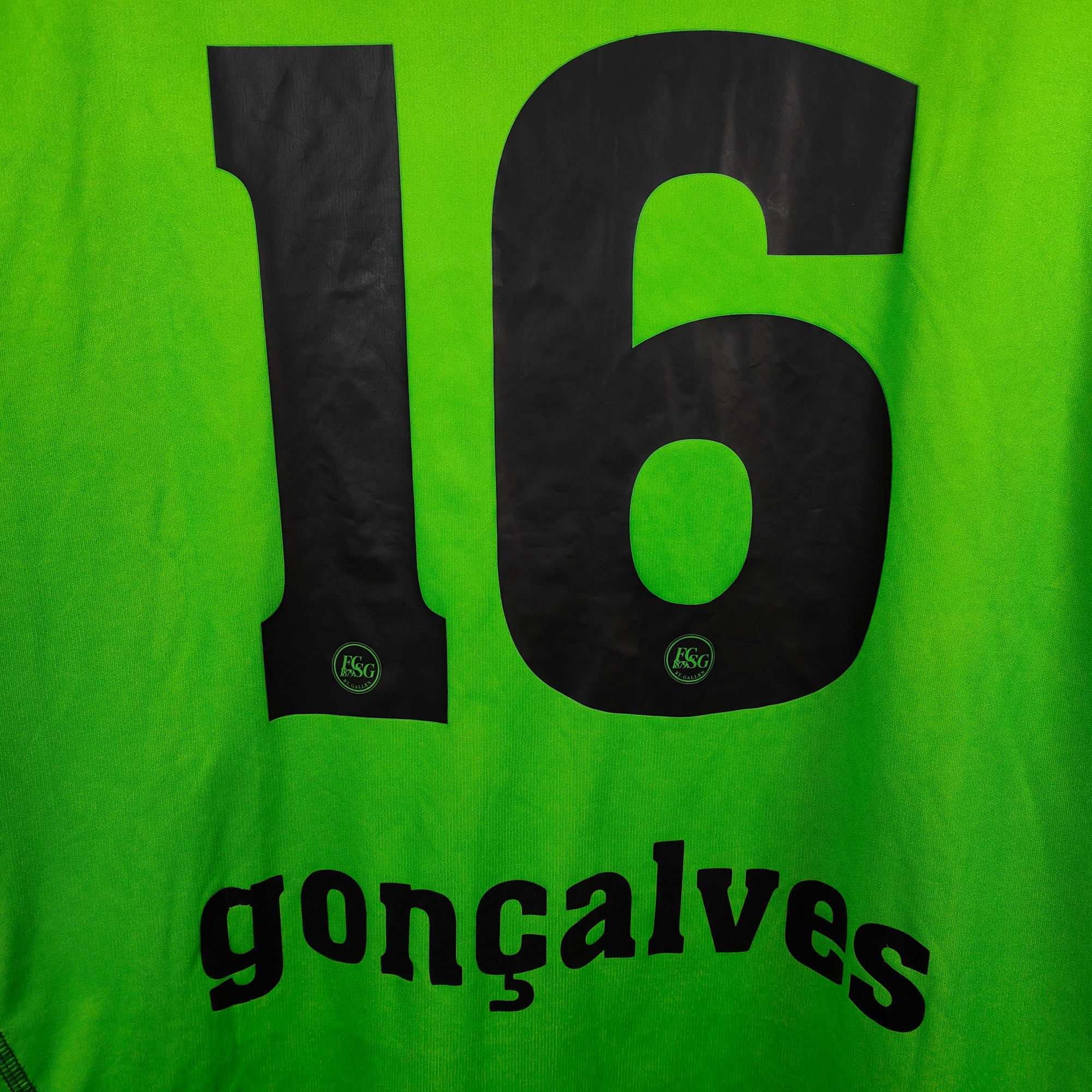 2010-11 St Gallen Home Shirt LS Goncalves  