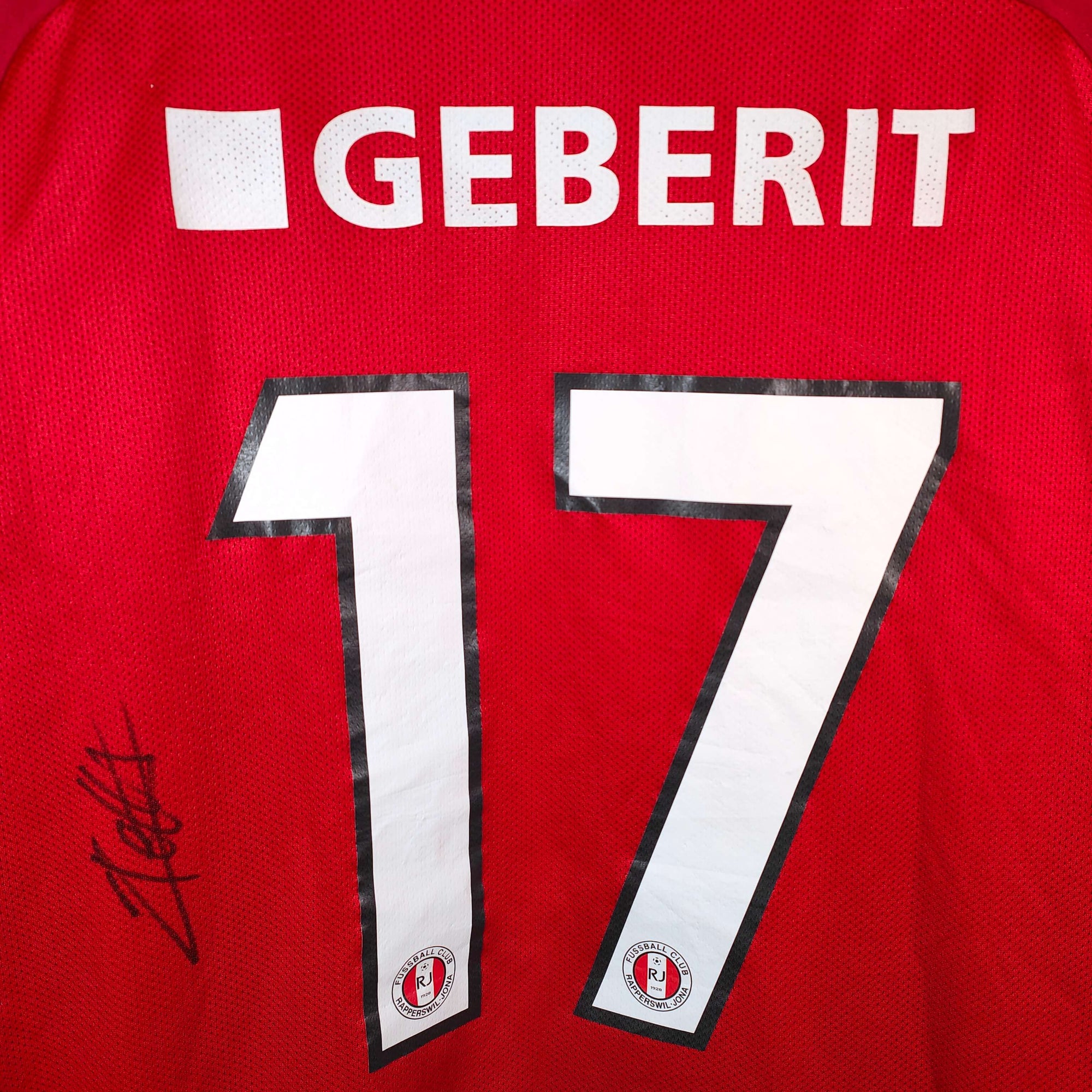 2017-18 FC Rapperswil-Jona Signed Home Shirt Teixeira 