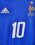 2002-04 France Home Shirt Zidane 