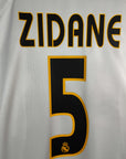 2004-05 Real Madrid Home Shirt Zidane 