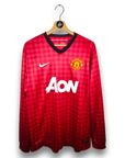 2012-13 Manchester United Home Shirt Evra LS 