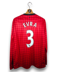 2012-13 Manchester United Home Shirt Evra LS 