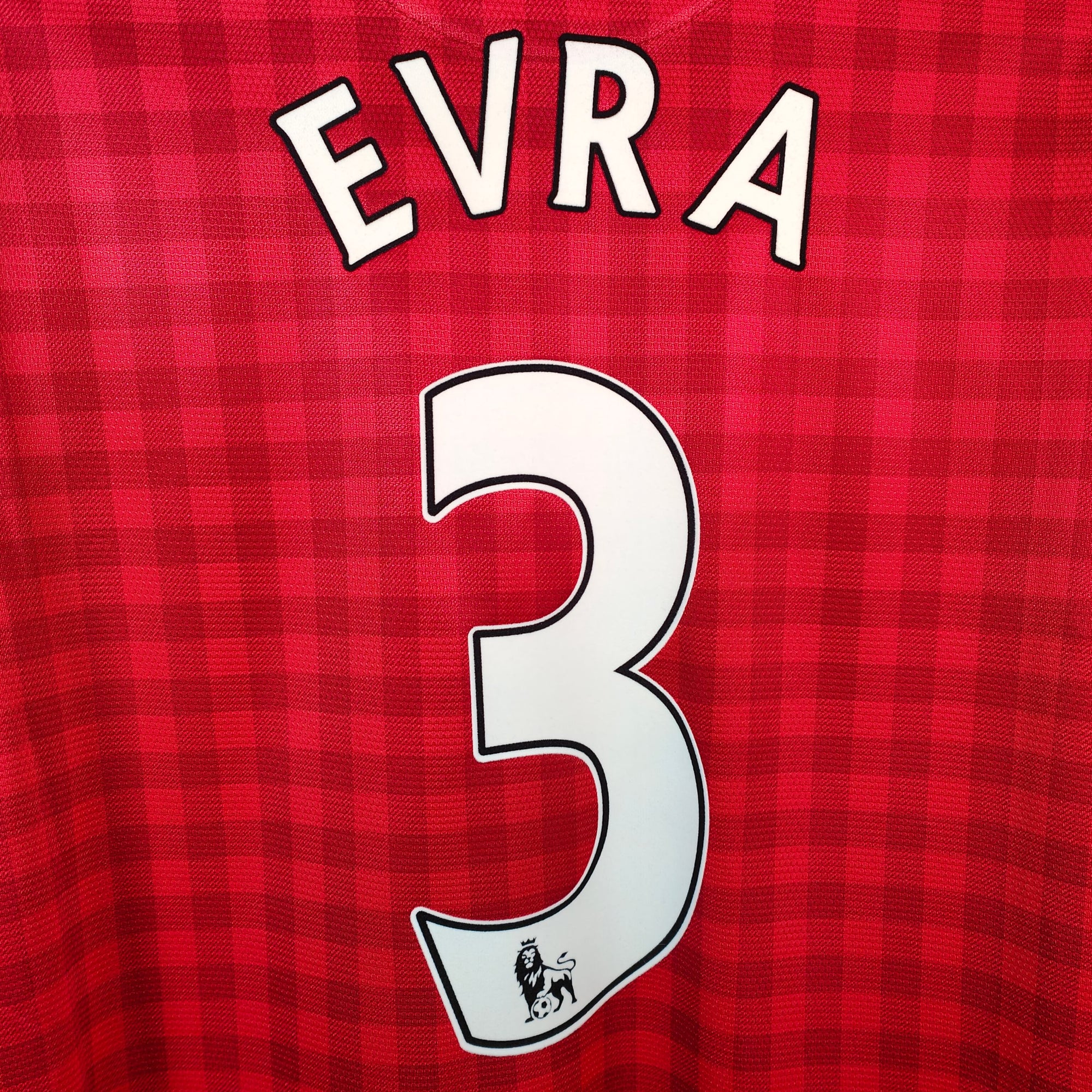 2012-13 Manchester United Home Shirt Evra LS 