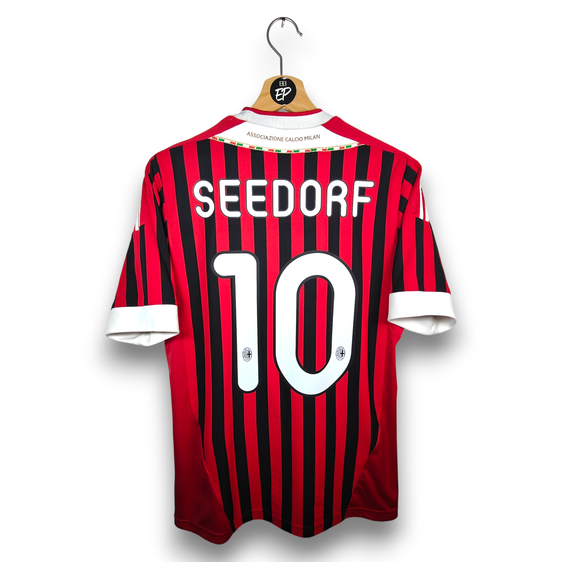 2011-12 AC Milan Home Shirt Seedorf #10 - 9/10 - (S) – V13457