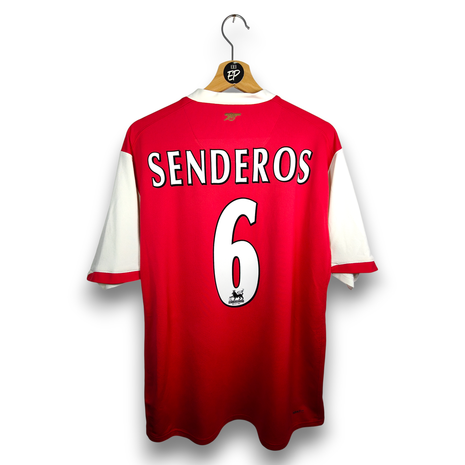 2006-08 Arsenal Home Shirt Senderos #6 - 9/10 - (L) – 146769-616