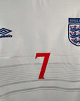 1999-01 England Home Shirt Beckham 