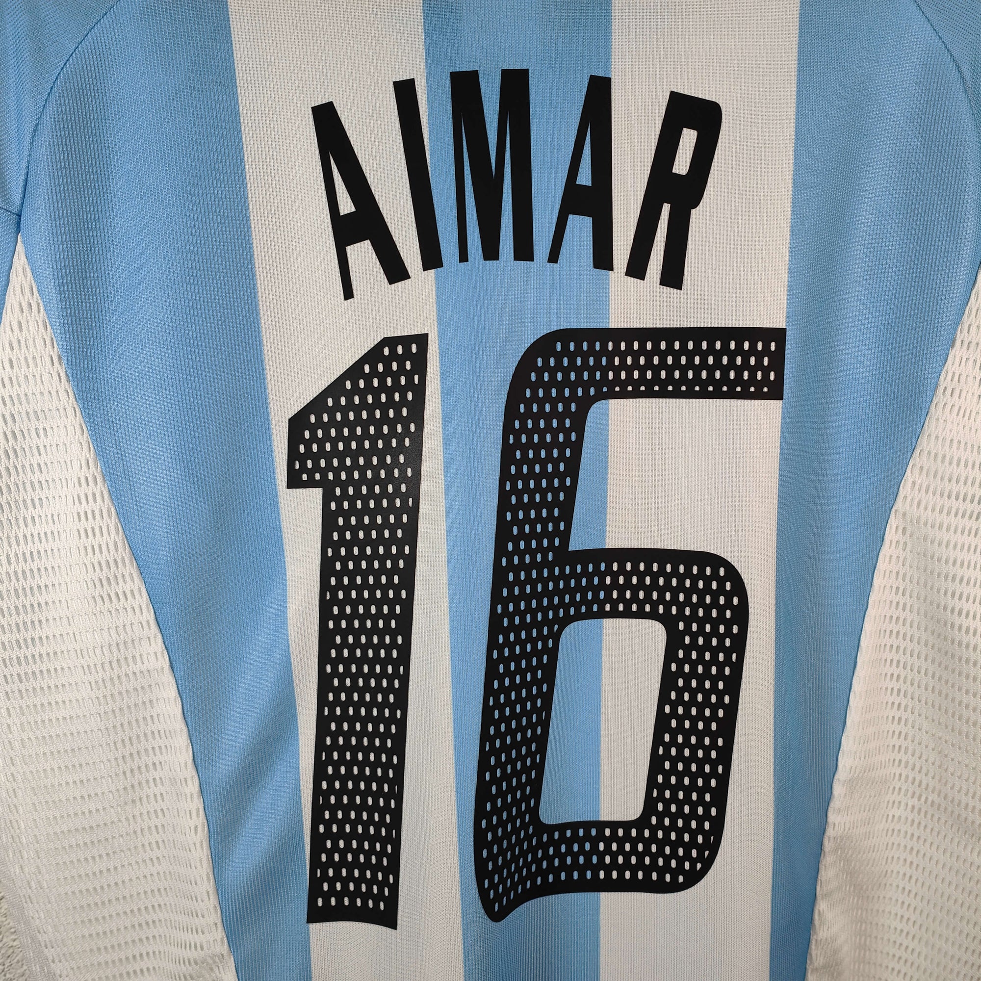 Maillot domicile Argentine 2002-04 Aimar 