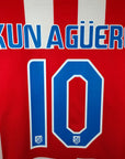 2010-11 Atletico Madrid Home Shirt Kun Agüero 