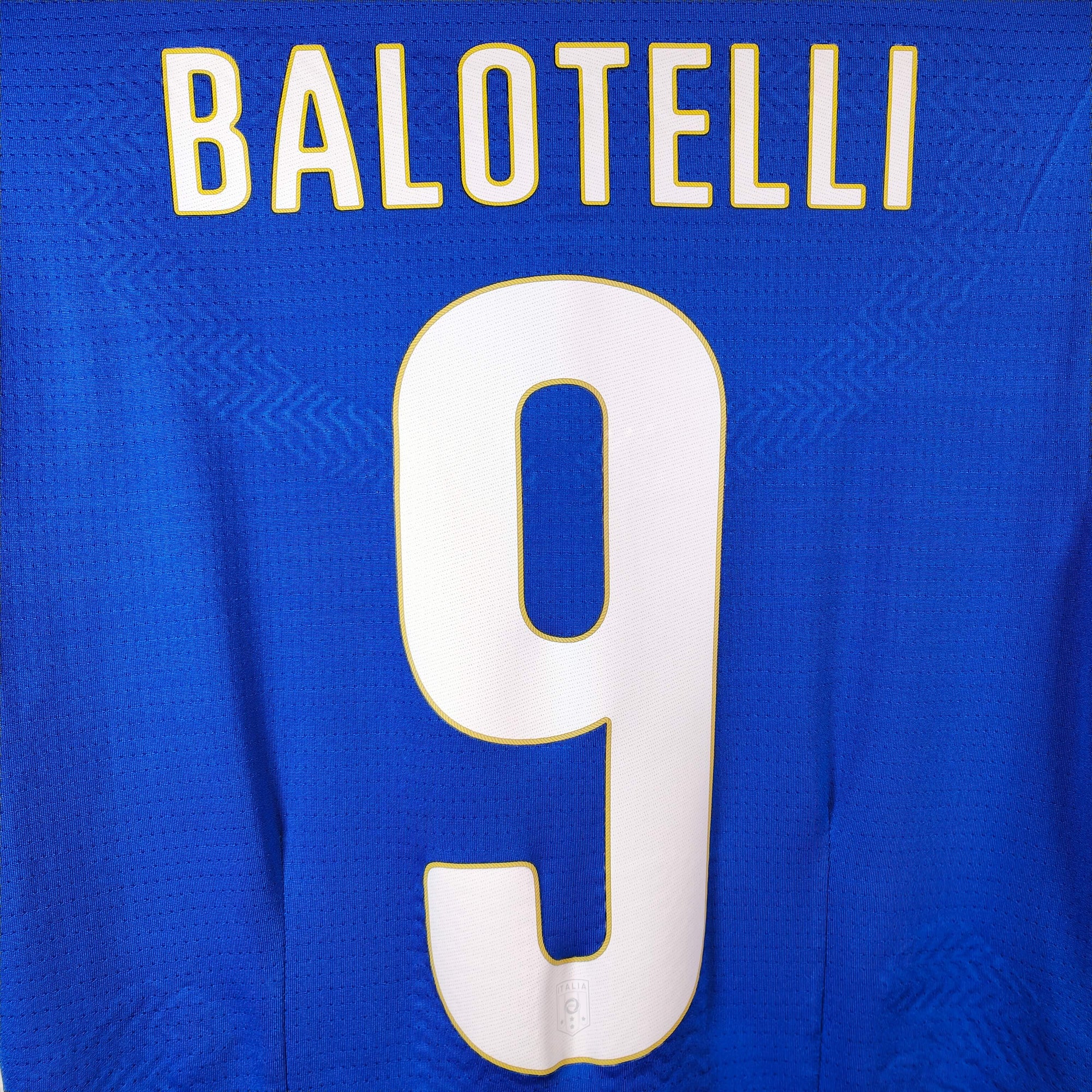 2014-15 Italy Player Version Home Shirt Balotelli 