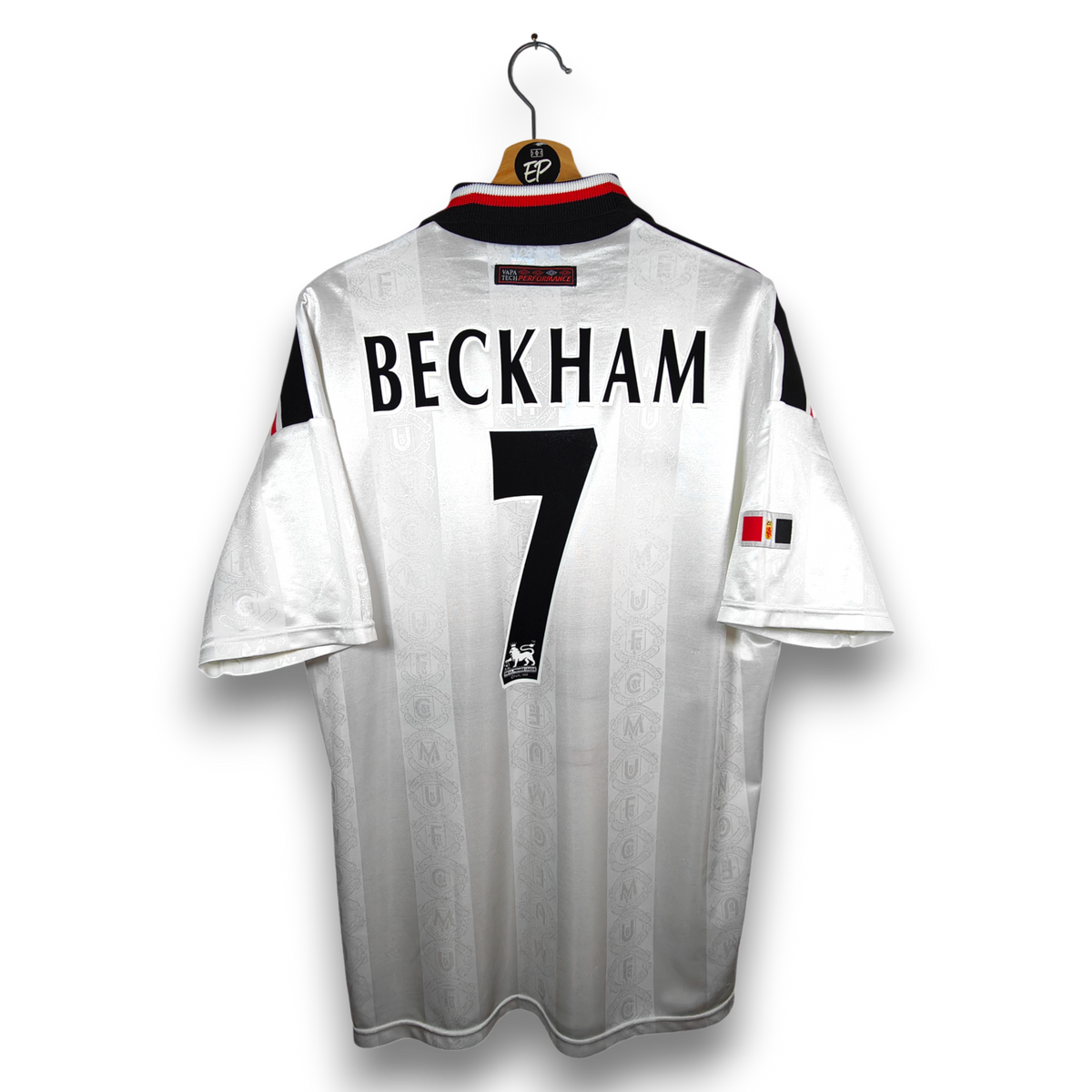 1997-99 Manchester United Away Shirt Beckham #7 - 9/10 - (XL 