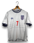 1999-01 England Home Shirt Beckham 
