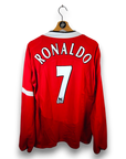 2004-06 Manchester United Home Shirt LS Ronaldo 