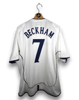 2001-03 England Home Shirt Beckham 