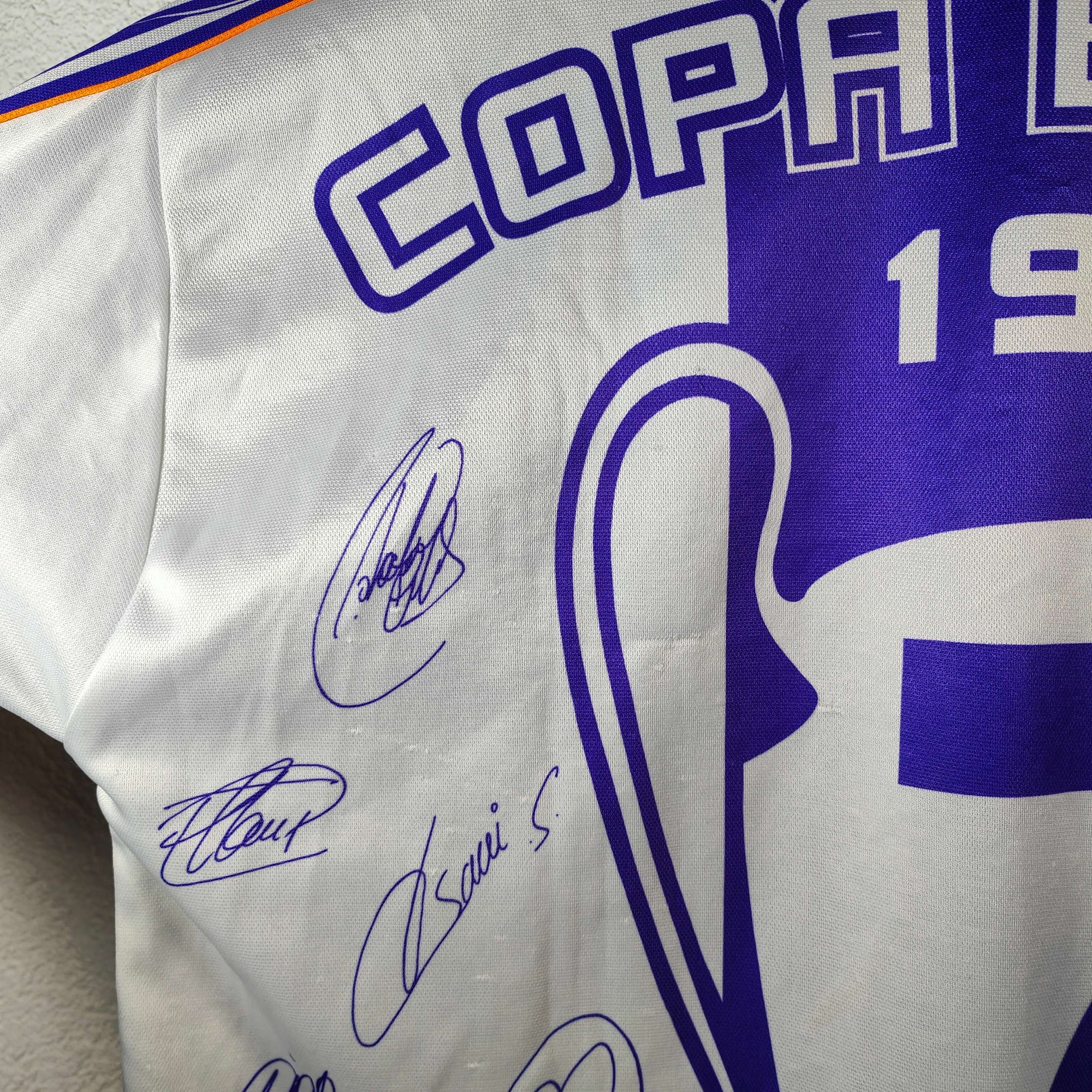 1997-98 Real Madrid Europa Shirt Final Copa De Europa - 6.5/10 - (L)