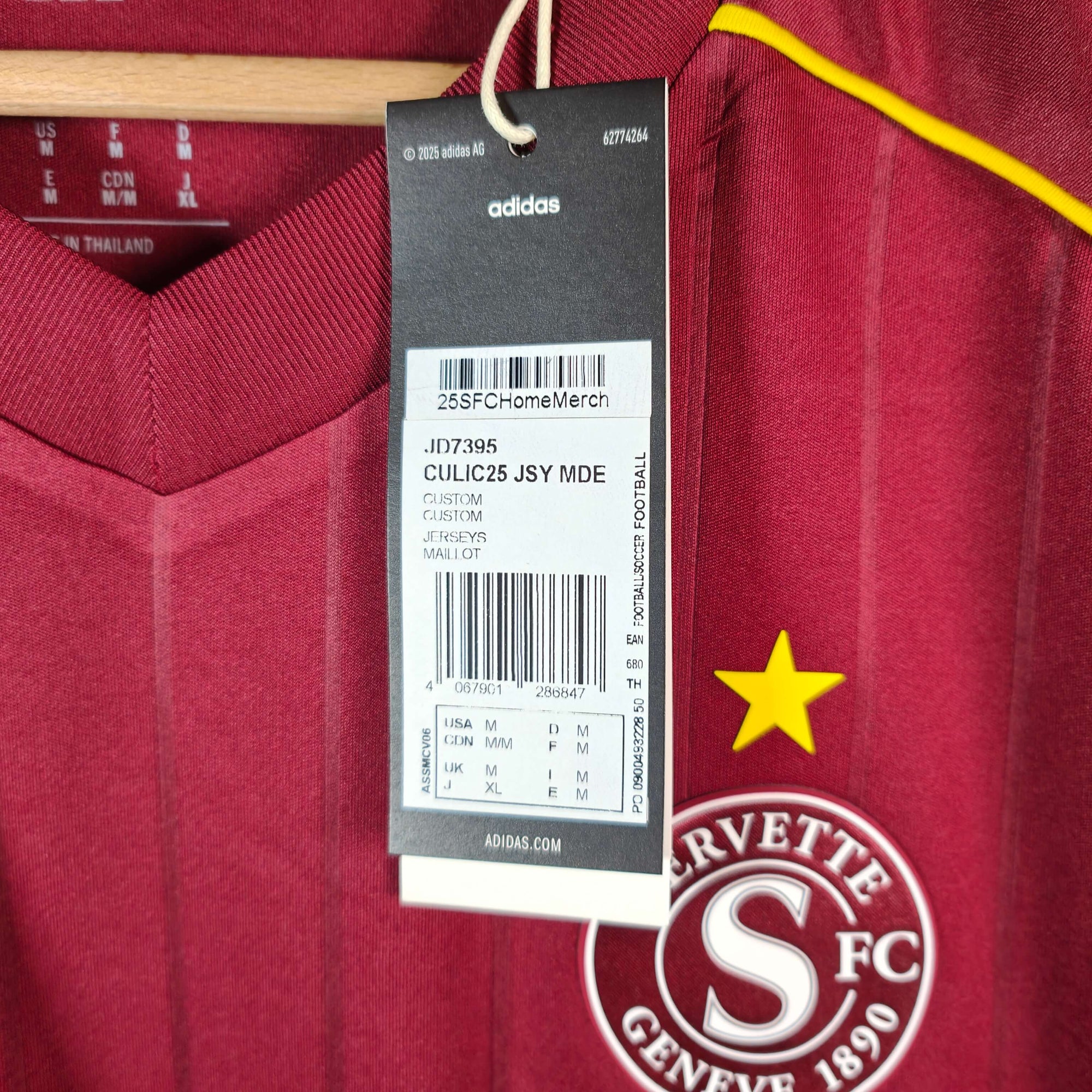 2025-26 Servette Home Shirt Stevanović 