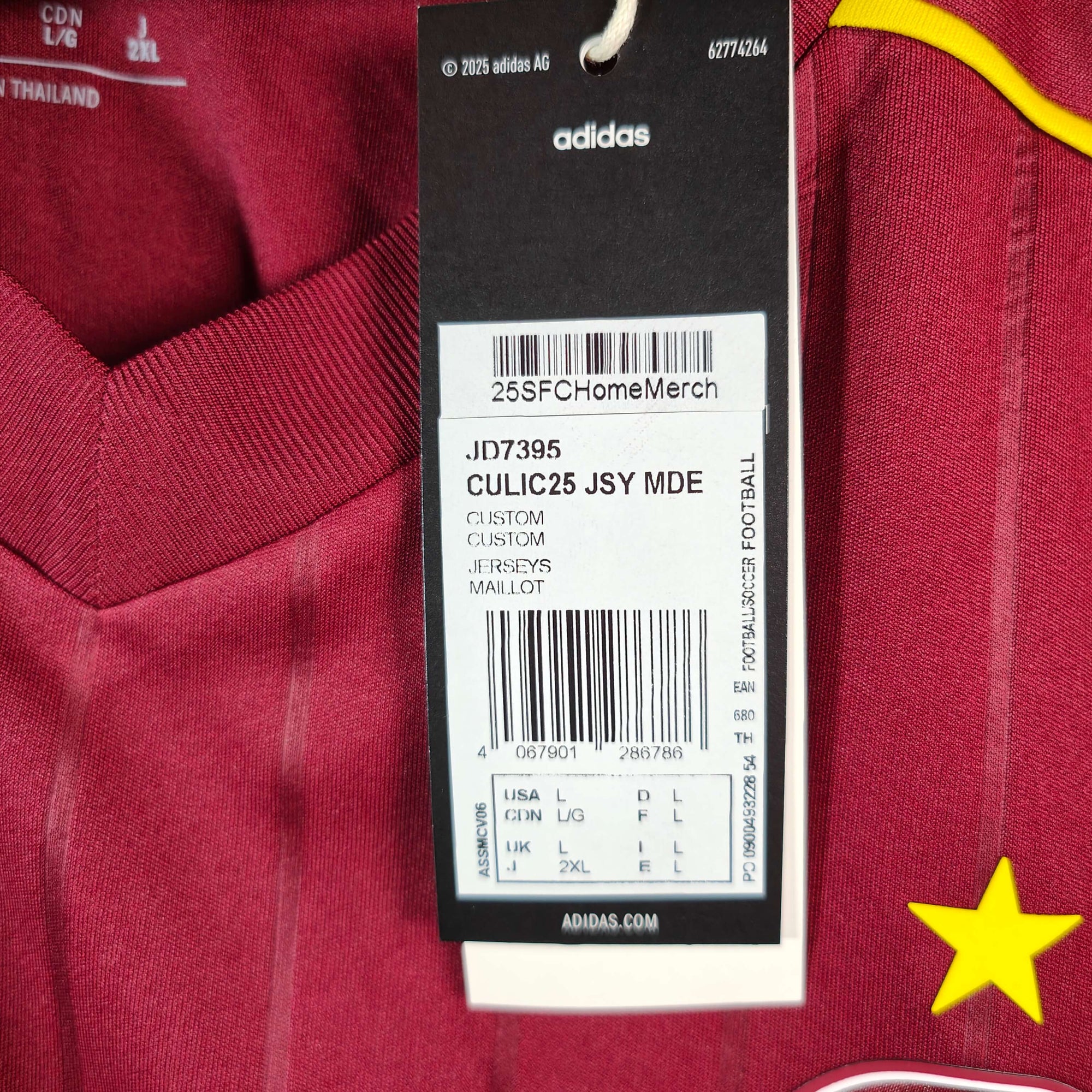 2025-26 Servette Home Shirt SIGNED Stevanović 