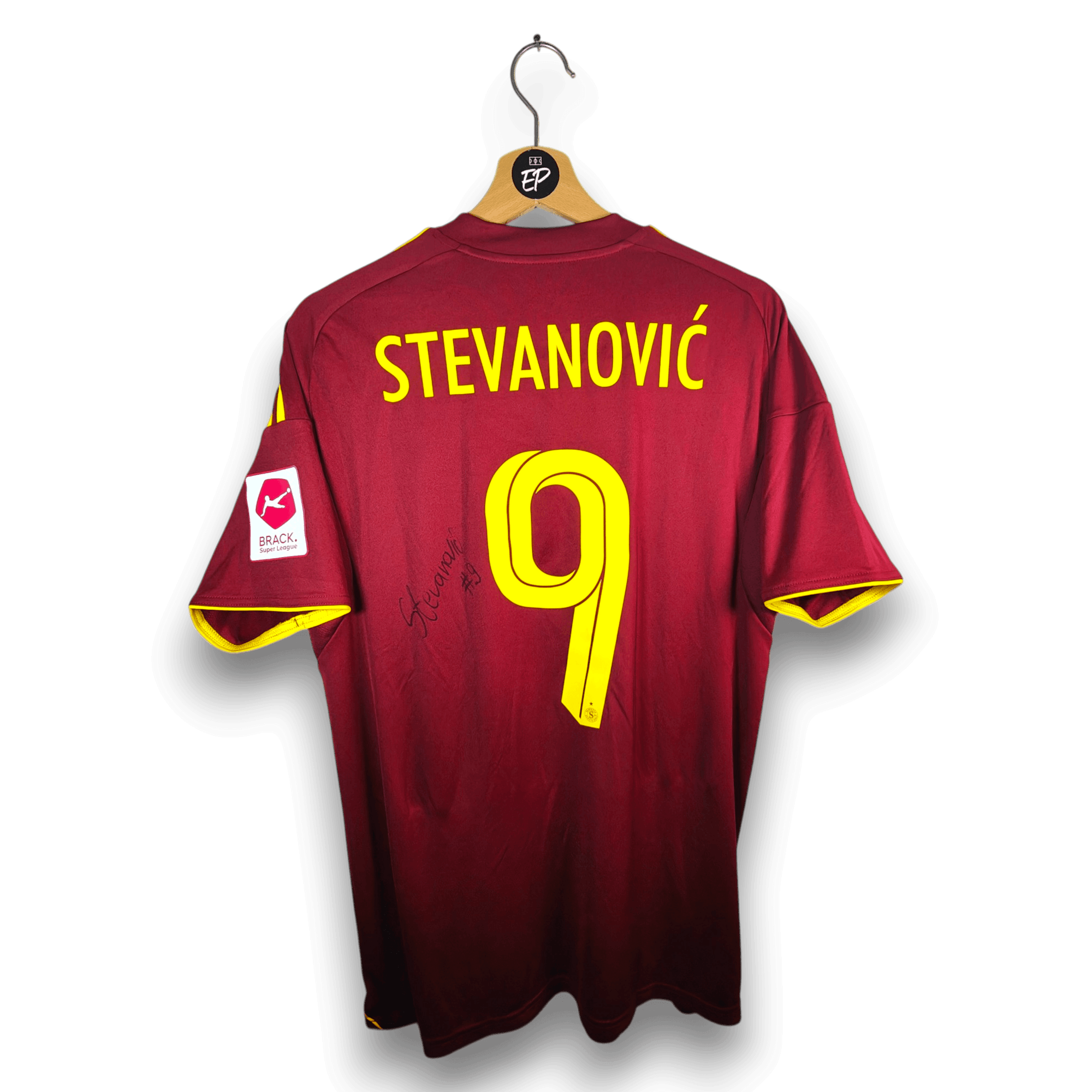 2025-26 Servette Home Shirt SIGNED Stevanović 
