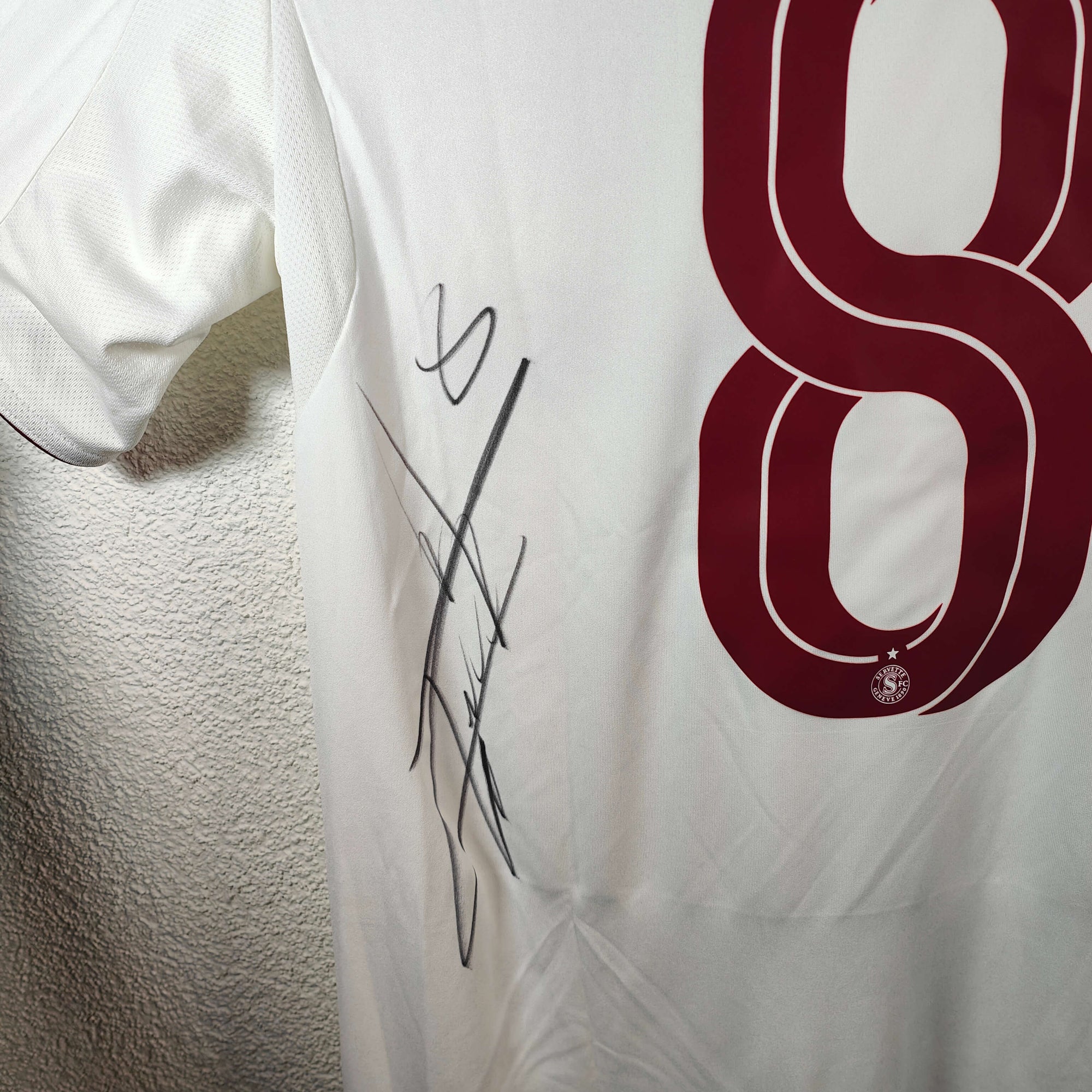 2025-26 Servette Away Shirt SIGNED Cognat 