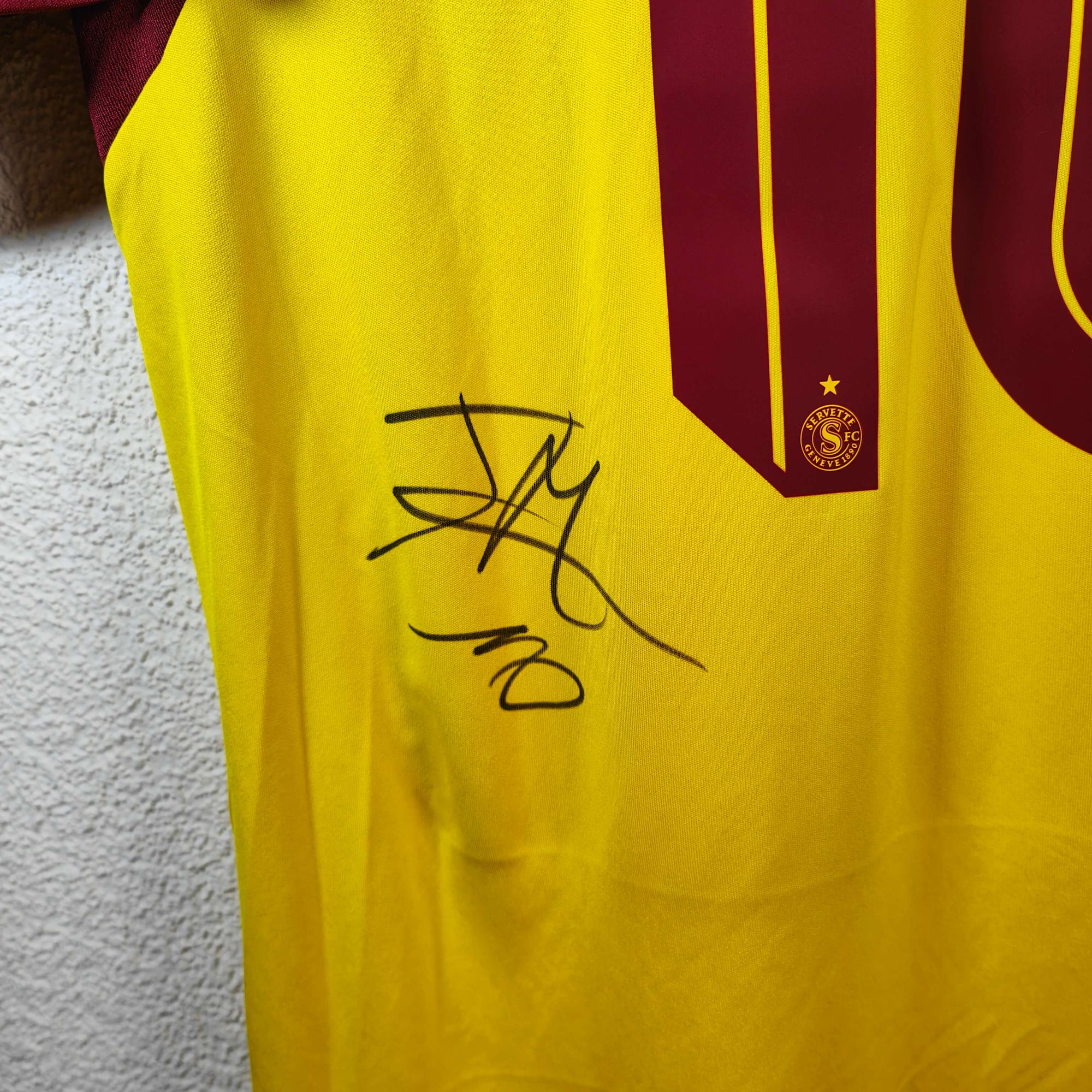 2025-26 Servette Third Shirt SIGNED Kadile 