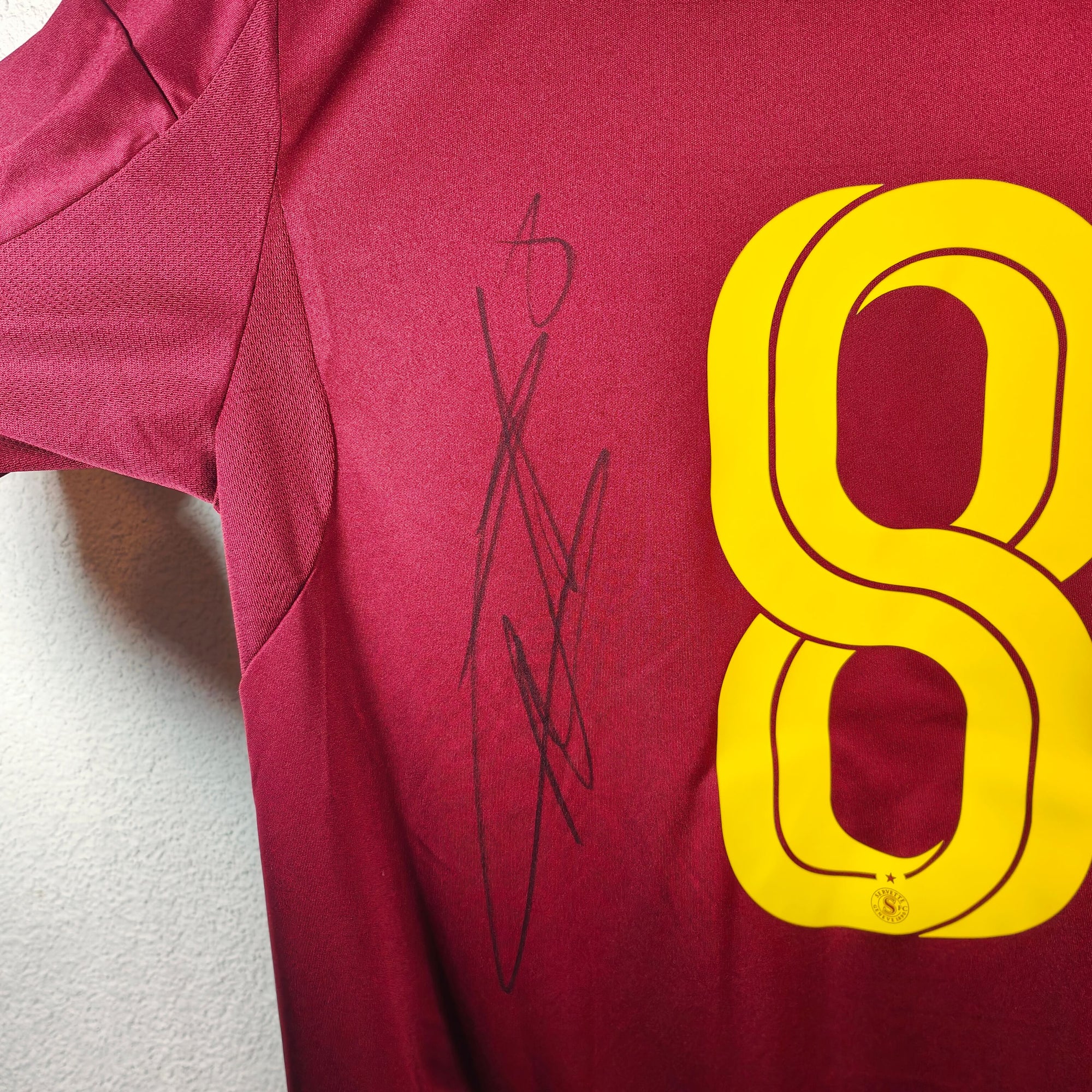 2025-26 Servette Home Shirt SIGNED Cognat 