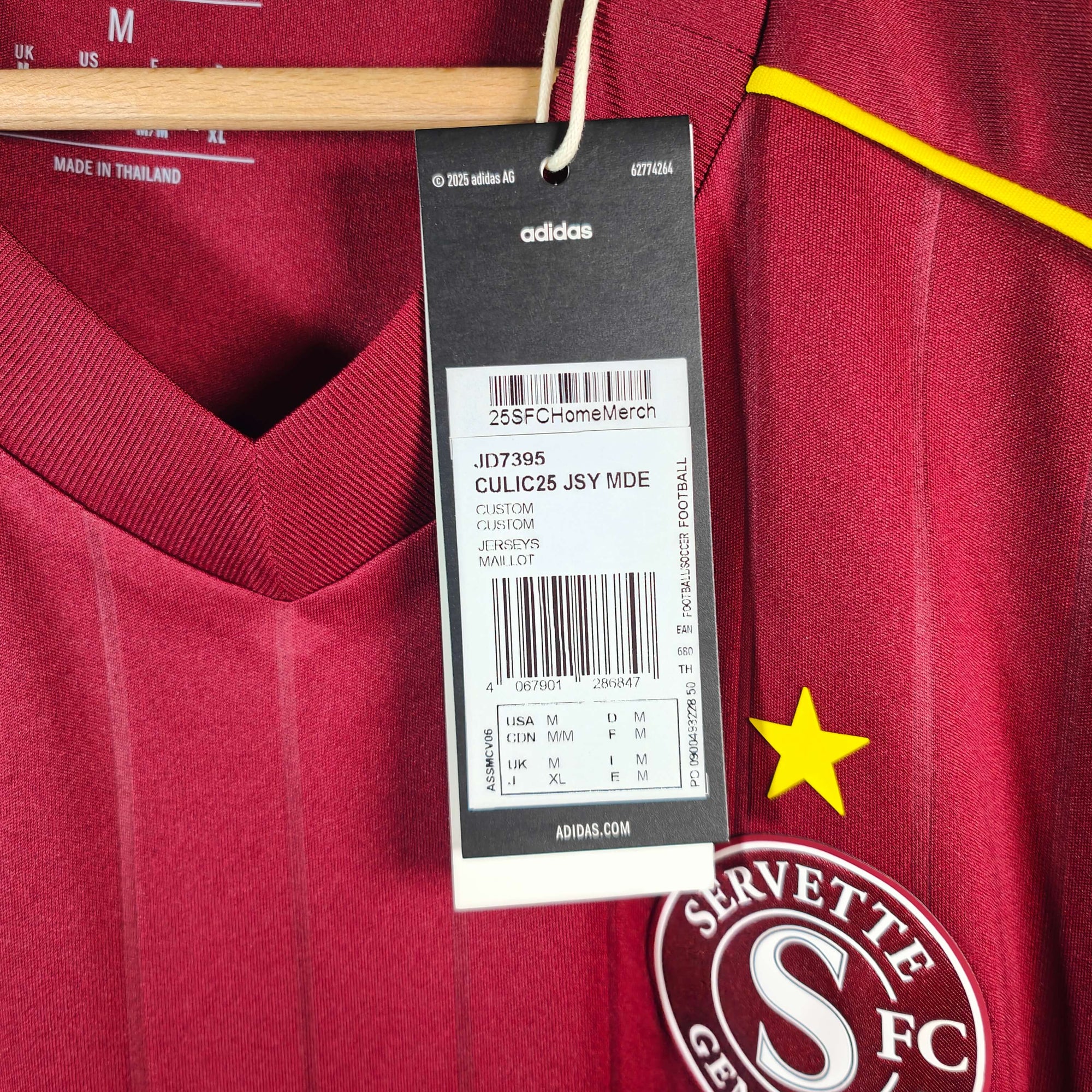 2025-26 Servette Home Shirt SIGNED Stevanović  